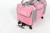 Transporter na kółkach dla psa i kota VETVERTA różowy | Rozszerzana torba transportowa 40 × 48 × 32 cm