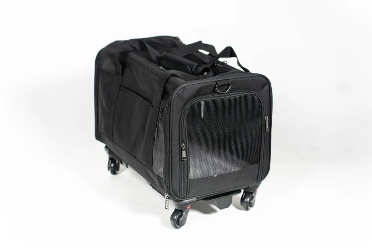 Transporter na kółkach dla psa i kota VETVERTA czarny | Rozszerzana torba transportowa 40 × 48 × 32 cm.jpg