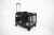 Transporter na kółkach dla dwóch kotów VETVERTA czarny | Duża torba transportowa 55 × 37 × 47 cm