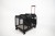 Transporter na kółkach dla dwóch kotów VETVERTA czarny | Duża torba transportowa 55 × 37 × 47 cm